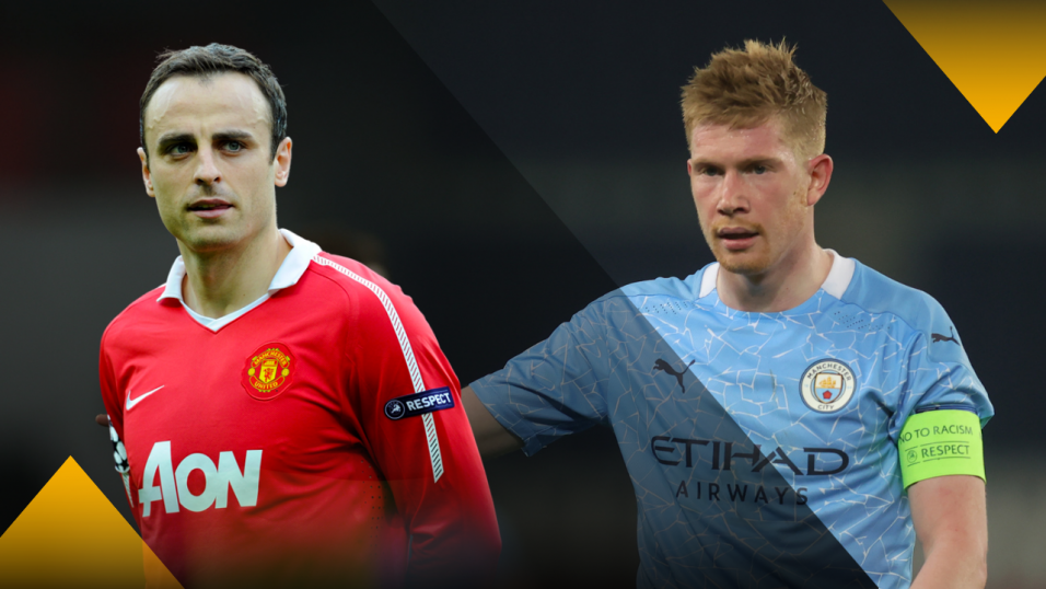 Dimitar Berbatov and Kevin De Bruyne